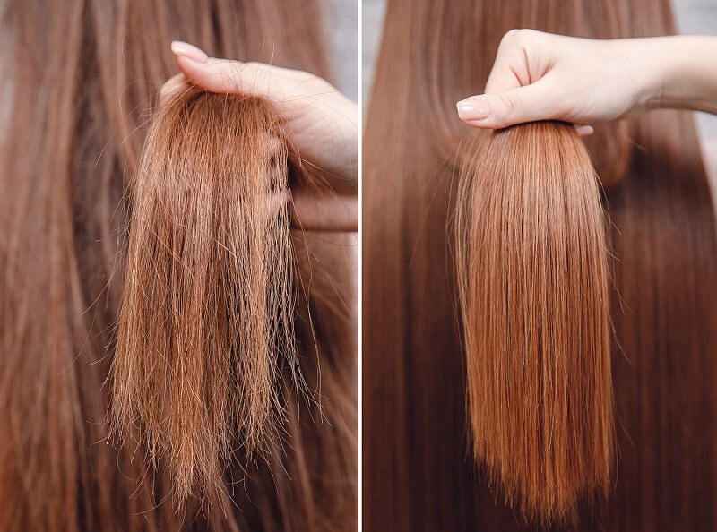 keratin giúp tóc hồi phục nhanh chóng