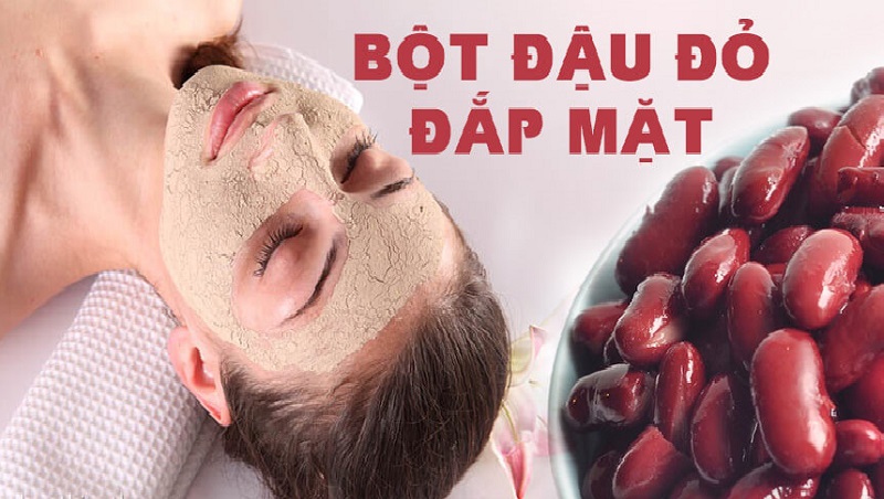 bột đậu đỏ đắp mặt