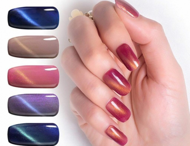 Review mẫu nail mắt mèo tráng gương đẹp mắt phù hợp cho ngày hè 