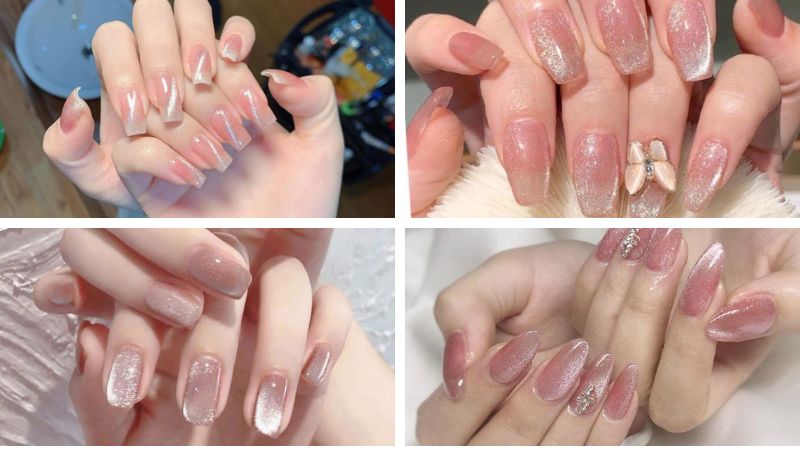 Review mẫu nail mắt mèo tráng gương đẹp mắt phù hợp cho ngày hè