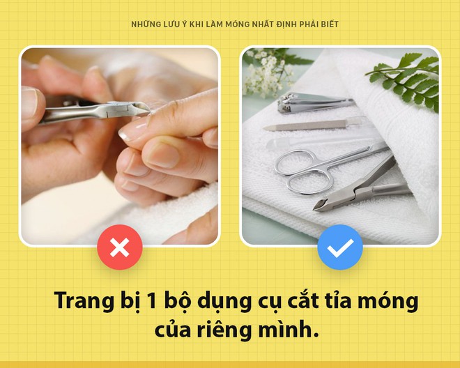 Top 7 điều nên biết khi làm nail bạn cần lưu ý