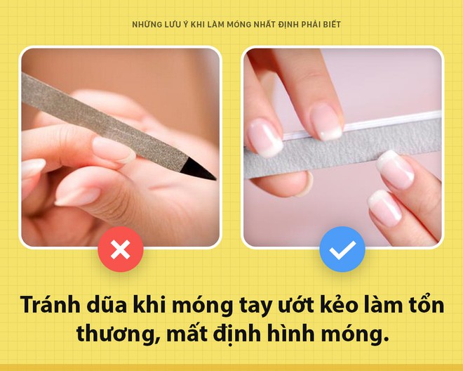 Top 7 điều nên biết khi làm nail bạn cần lưu ý