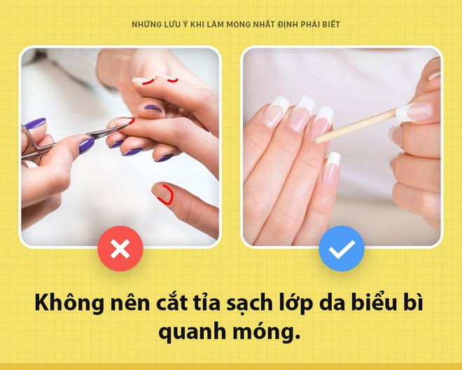 Top 7 điều nên biết khi làm nail bạn cần lưu ý