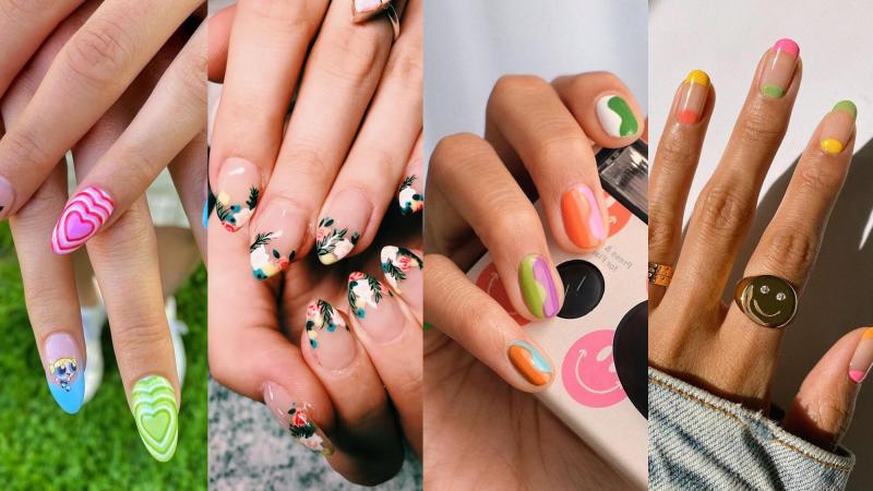 Giới thiệu những mẫu nail phối ngẫu hứng cho các chị em