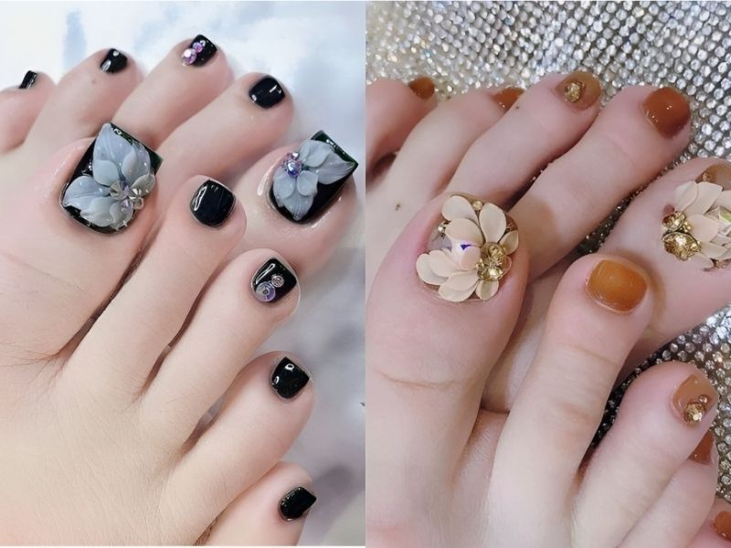 Cách tạo mẫu nail chân 2025 xinh nhất dành cho các bạn gái