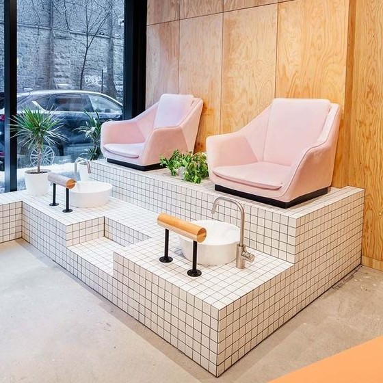 10 mẫu ghế làm nail đẹp chất lượng dành cho tiệm nail spa